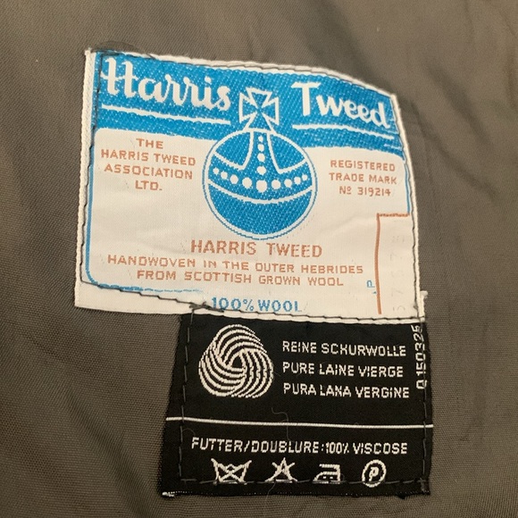 HARRIS TWEED GRAY WOOL HUNTING EQUESTRIAN SPORTCOAT BLAZER FROM DENMARK - Picture 6 of 14